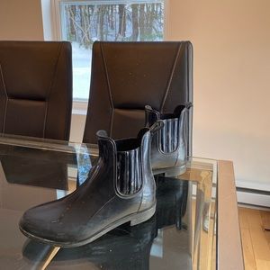 black short rainboots / courtes bottes d’eau noires